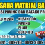 RODA USAHA PRODUKSI BATAKO KUSEN COR DI SUMBERPUCUNG MALANG JAWA TIMUR