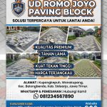 Distributor Paving Block Di Sidoarjo Jawa Timur Ud Romo Joyo